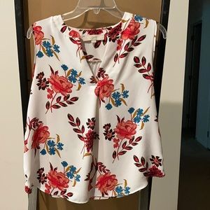 Loft medium petite sleeveless blouse